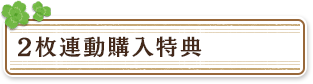 2枚連動購入特典